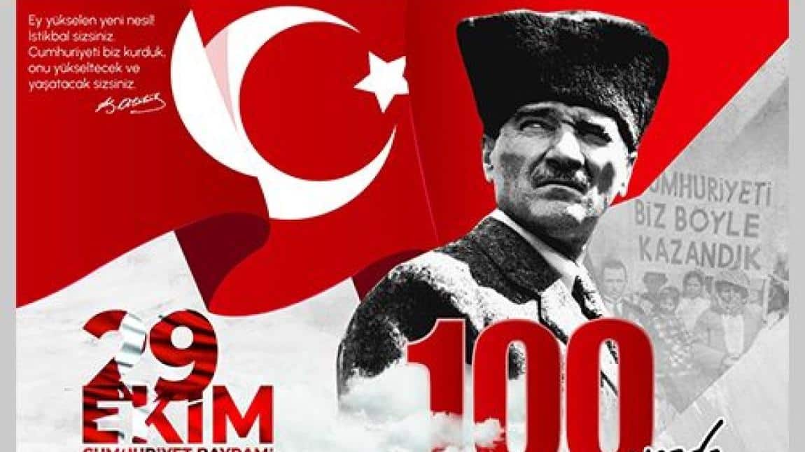 Cumhuriyetimizin 100.yılında Ulu Önderimiz Gazi Mustafa Kemal Atatürk ve silah arkadaşlarını saygı ve minnetle anıyoruz.